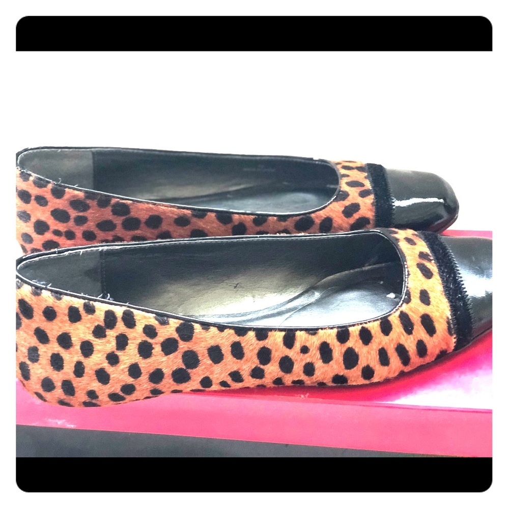Animal print flats by Talbots